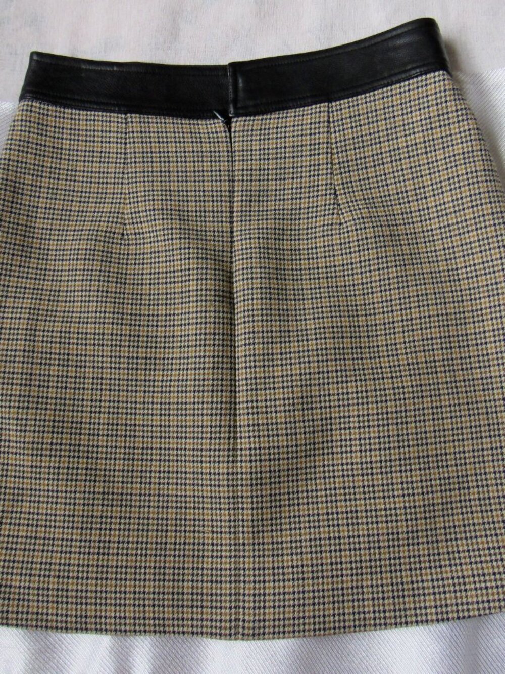 A.L.C. Viscose /Leather Mini Skirt, sz. 0 - Picture 6 of 7